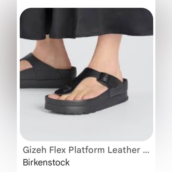 Birkenstock Gizeh PAP Flex Platform Leather Sandals Size 7 NWT - Picture 6 of 17